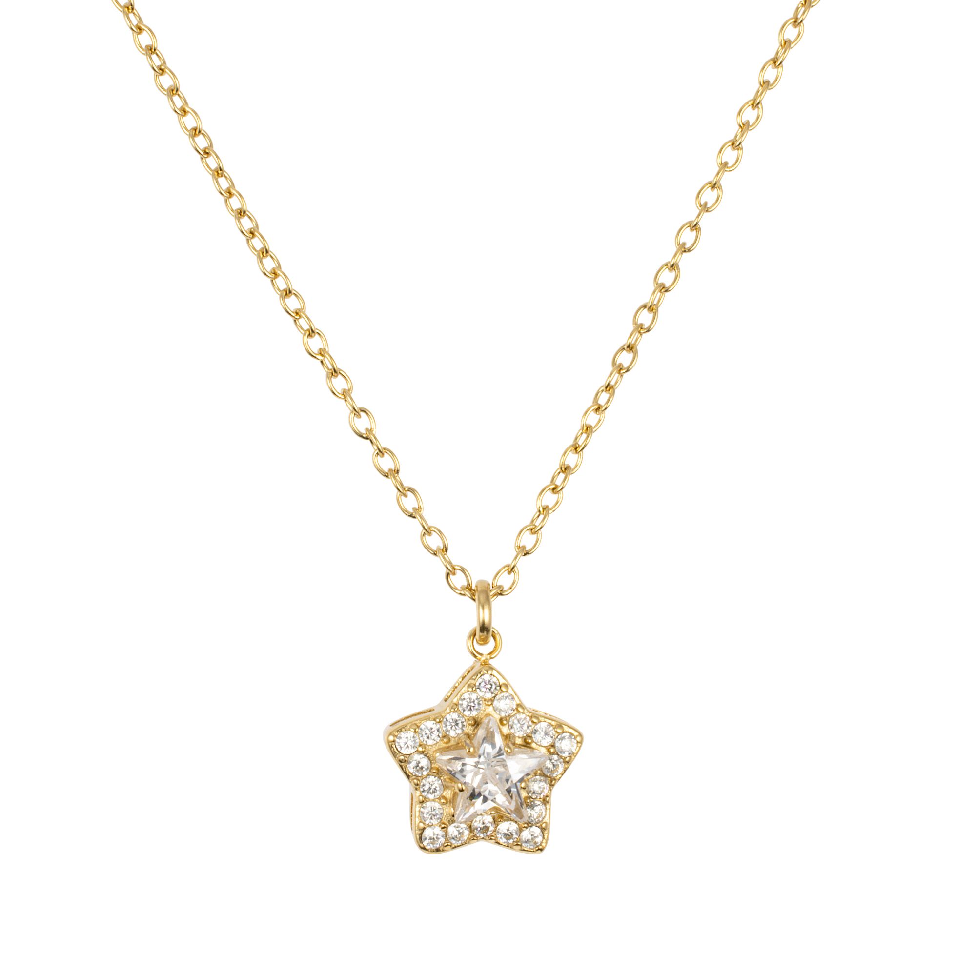 DIAMONIQUE® Anhänger mit Kette = 1,72ct Schliffmix Edelstahl