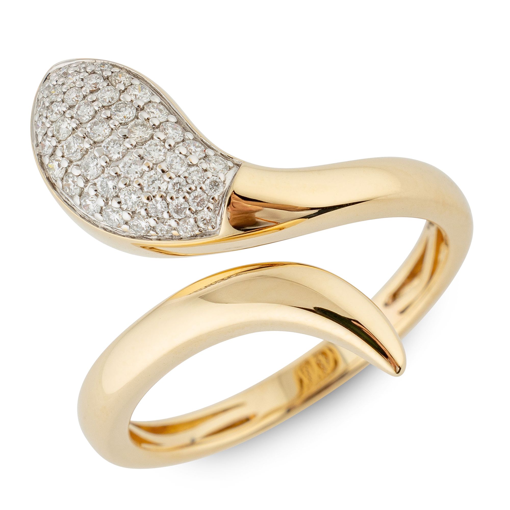 DIAMOUR Ring 47 Brillanten zus. ca. 0,23ct Gold 585