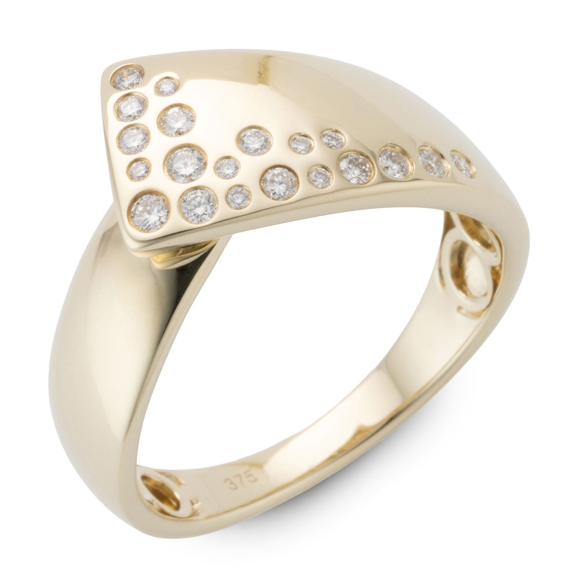 DIAMOUR Ring 20 Brillanten zus. ca. 0,21ct Gold 375