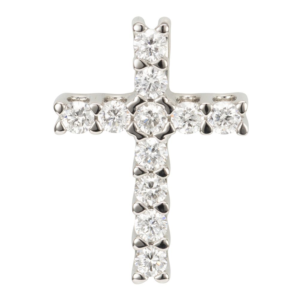 PLATINITY Kreuz-Anhänger 11 Brillanten zus. ca. 0,25ct Platin 950
