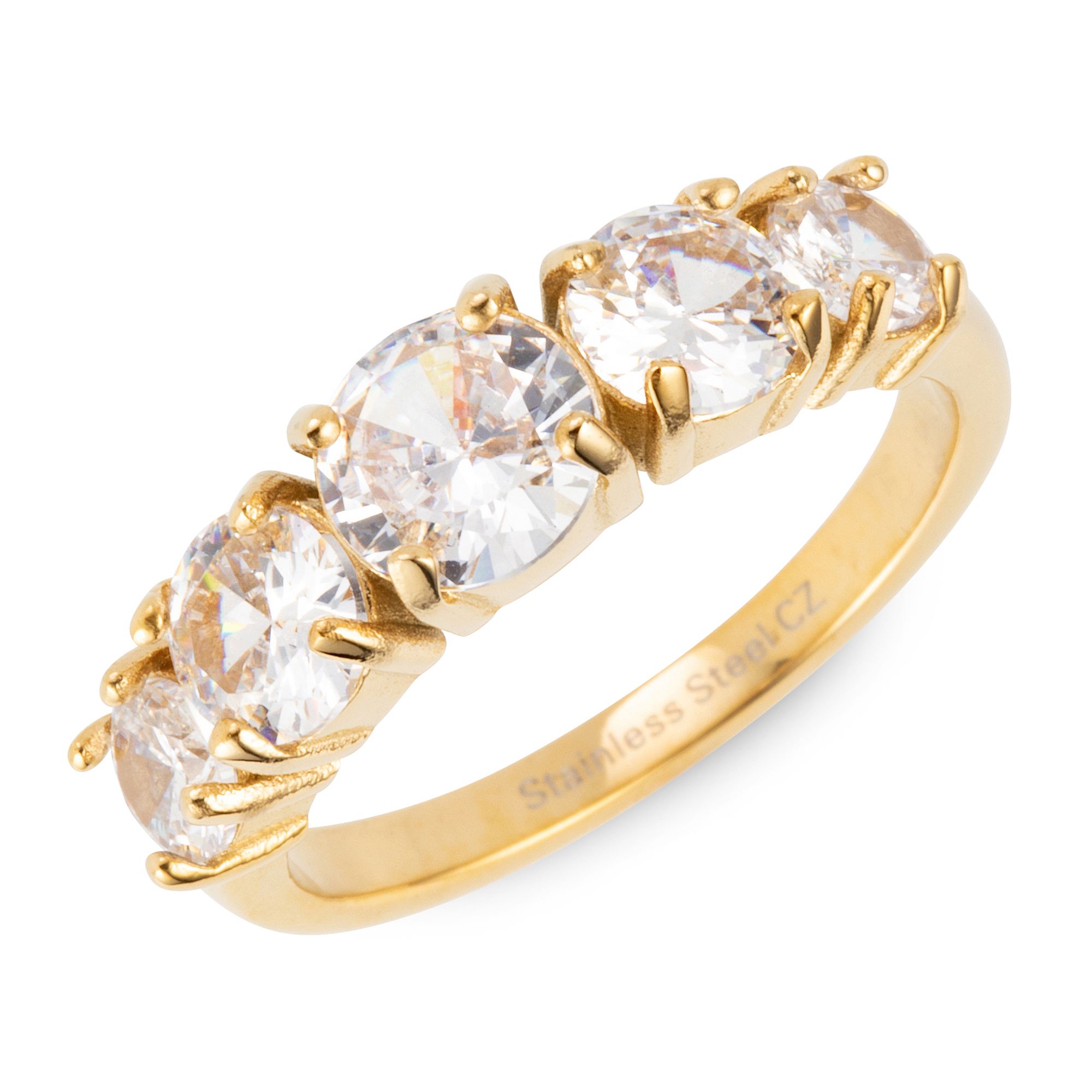 Qvc diamonique rings yellow gold discount