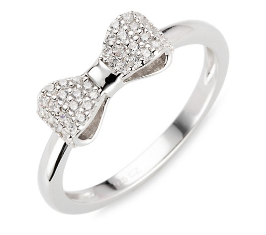 DIAMONIQUE® Ring = 0,18ct Brillantschliff Silber rhodiniert