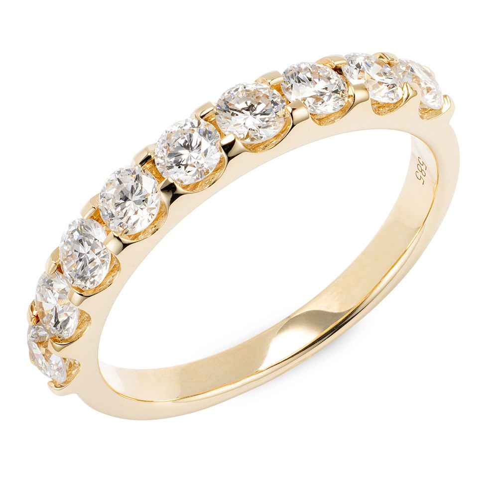 DIAMOUR Memoire-Ring 9 Brillanten 1,00ct hfw/SI Gold 585