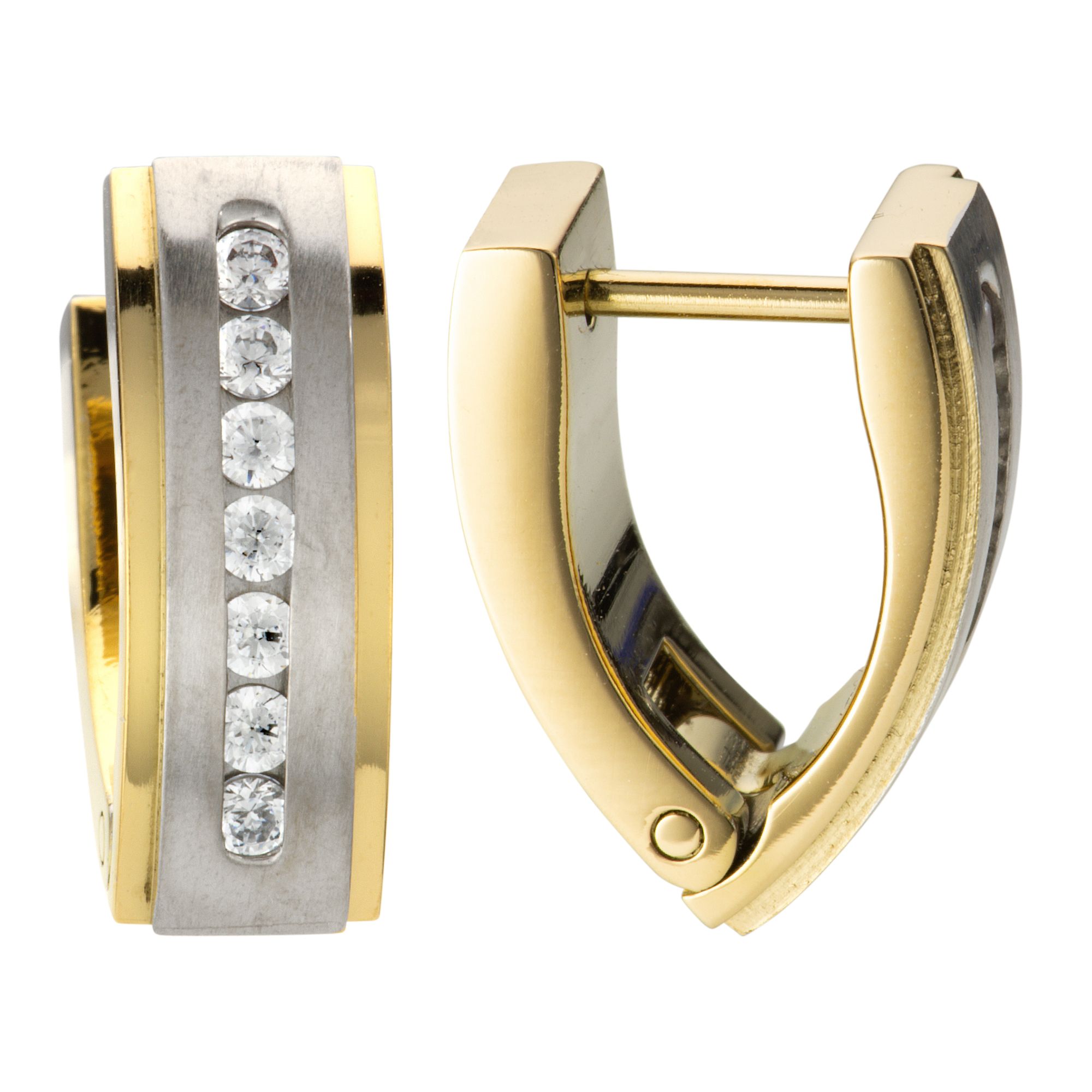 DIAMONIQUE® TITAN Creolen = 0,28ct Brillantschliff