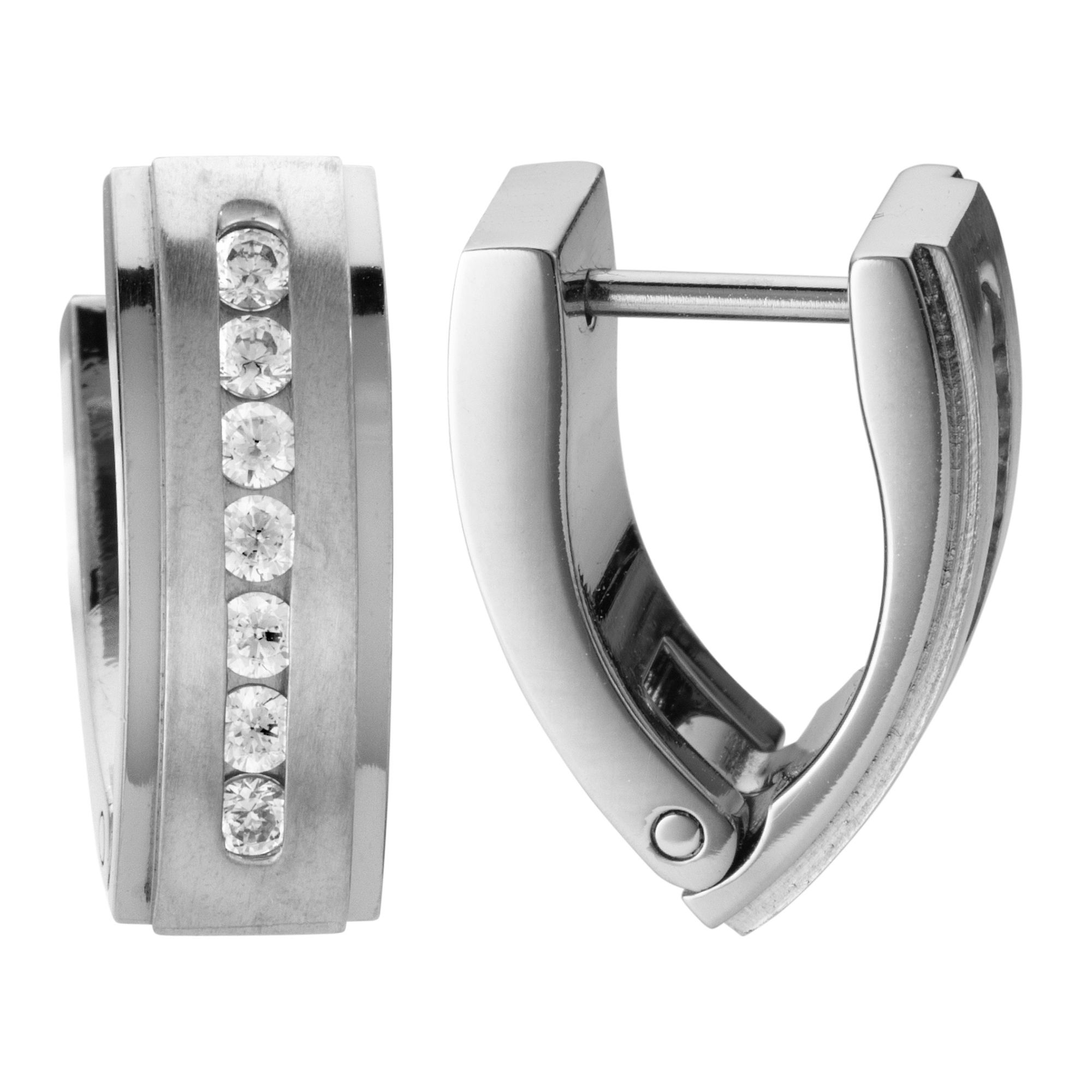 DIAMONIQUE® TITAN Creolen = 0,28ct Brillantschliff