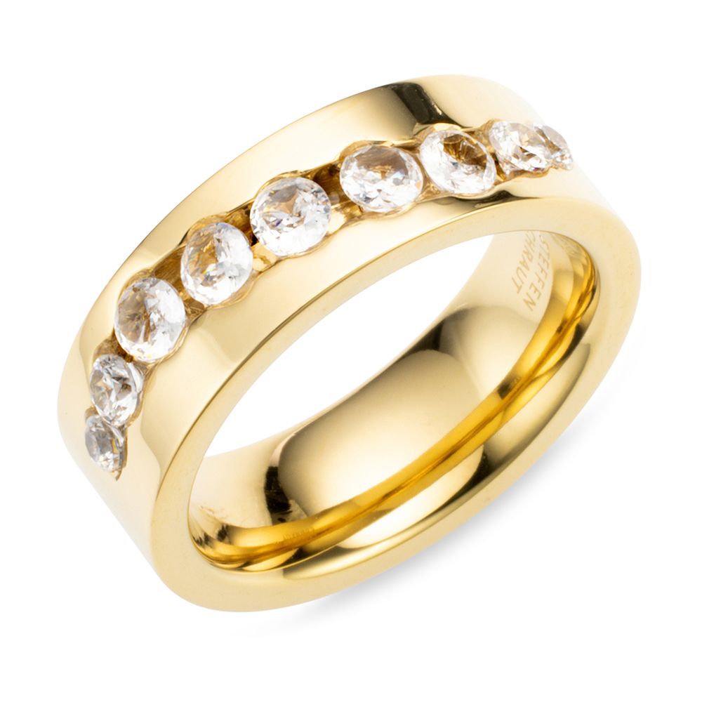 STEFFEN SCHRAUT Ring 9 Zirkonia poliert Edelstahl