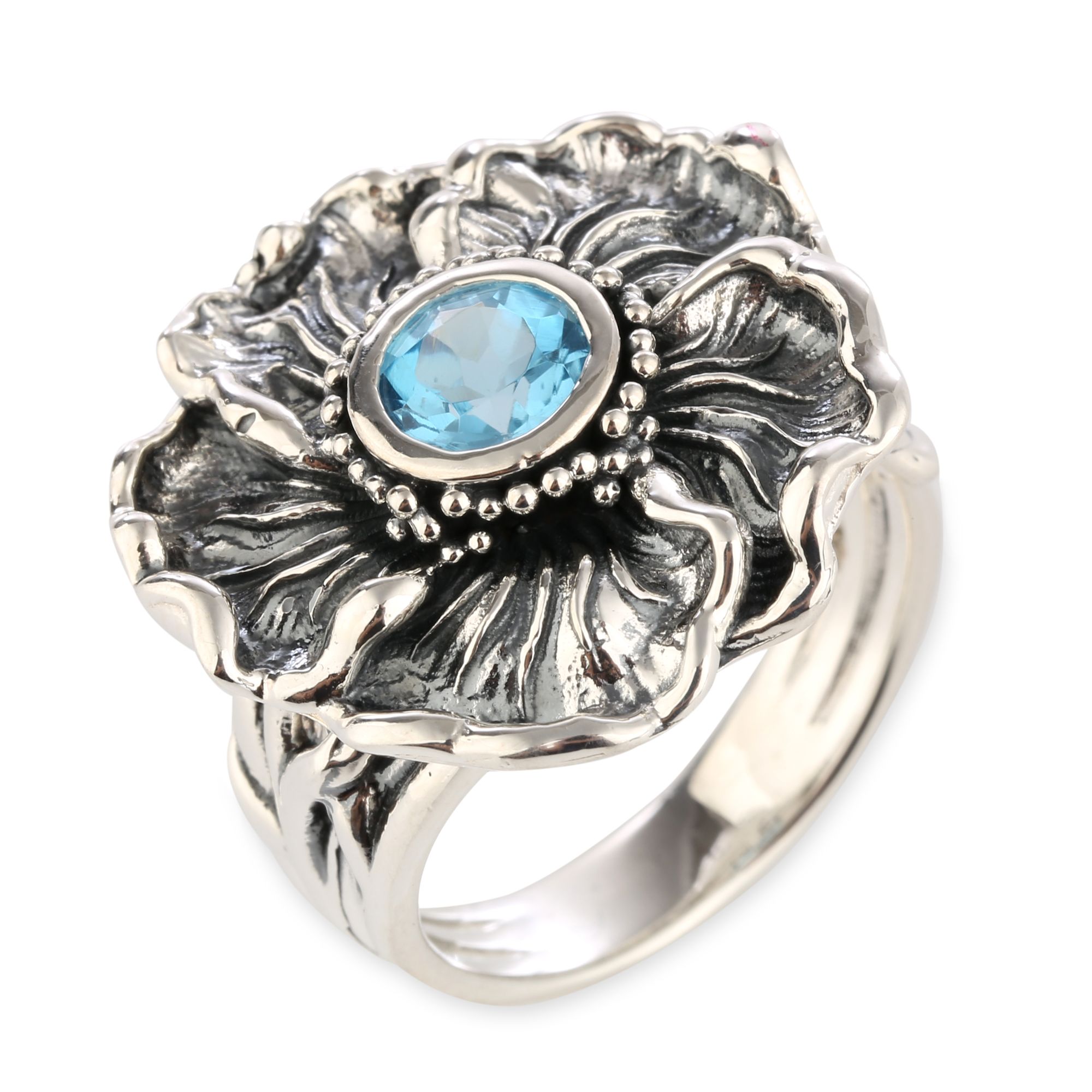 OR PAZ Ring Blütendesign geschwärzt Silber 925 - QVC.de