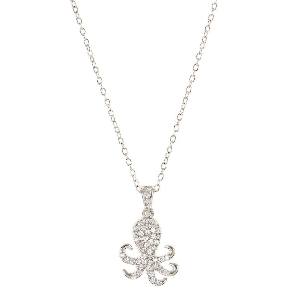 DIAMONIQUE® Anhänger mit Kette mind. = 0,11ct Brillantschliff Edelstahl