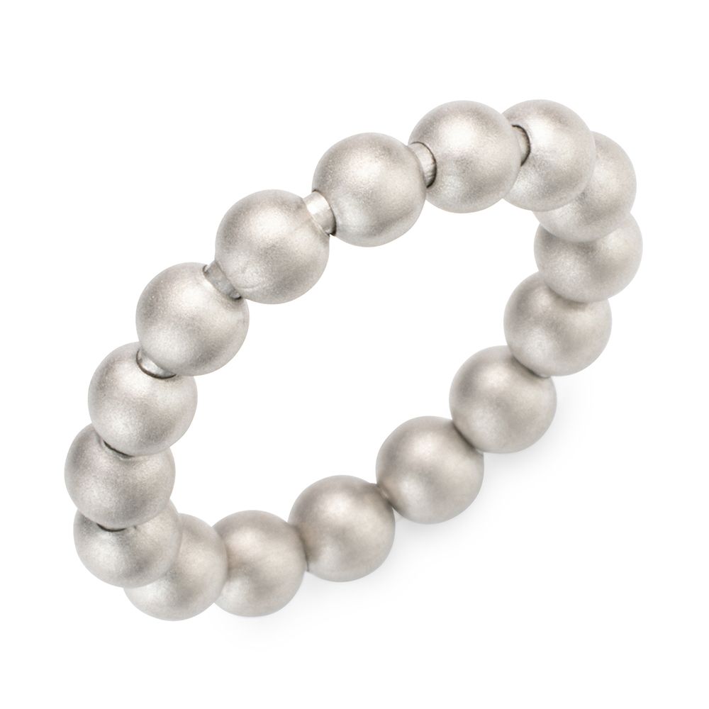 PLATINITY Kugel-Ring flexibel/Breite 4mm mind. 3,0g Platin 950