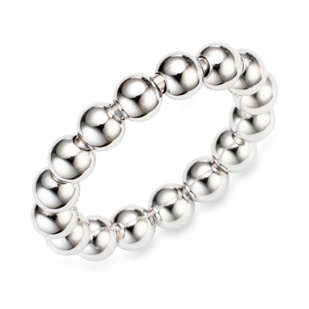 PLATINITY Kugel-Ring flexibel/Breite 4mm mind. 3,0g Platin 950