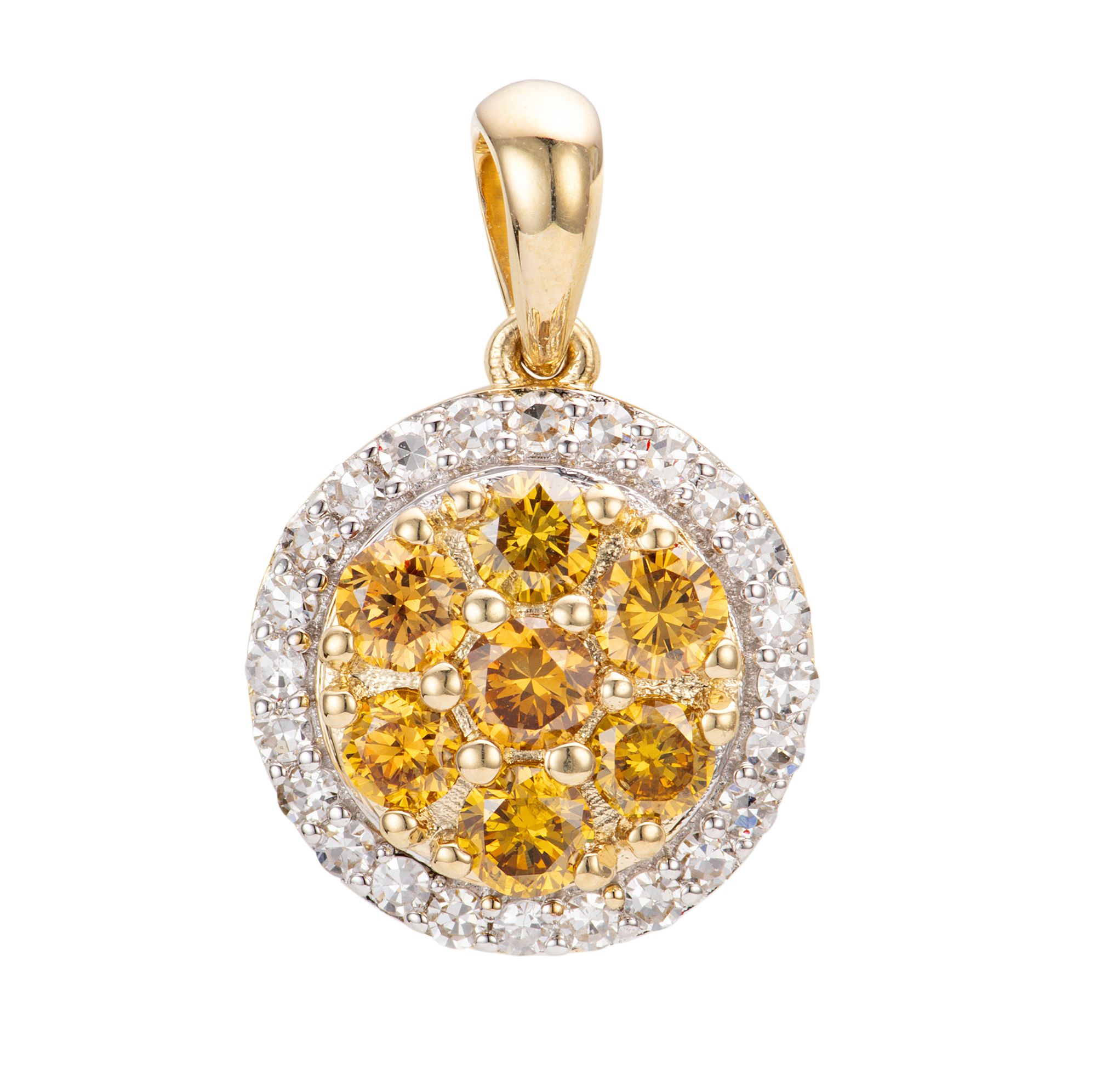 DIAMOUR Anhänger 31 Diamanten zus. ca. 0,50ct Gold 585