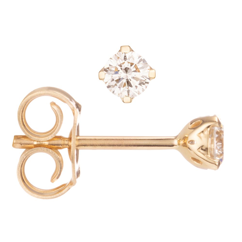 DIAMOUR Ohrstecker 2 Brillanten 0,30ct hochfeines Weiß/SI Gold 585
