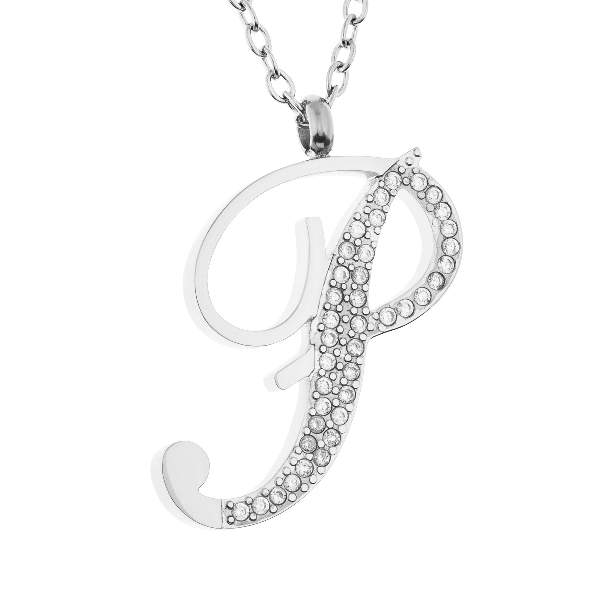 DIAMONIQUE® Anhänger mit Kette mind. = 0,14ct Brillantschliff Edelstahl