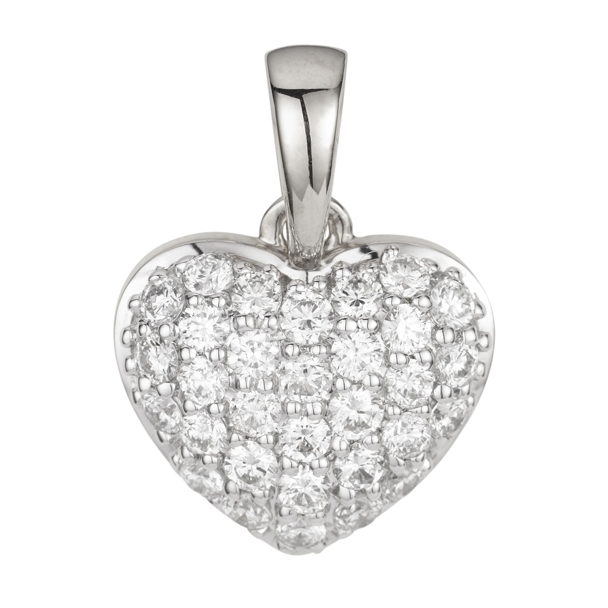 CANADIAN DIAMONDS Herz-Anhänger 31 Brillanten zus. ca. 0,30ct Gold 585