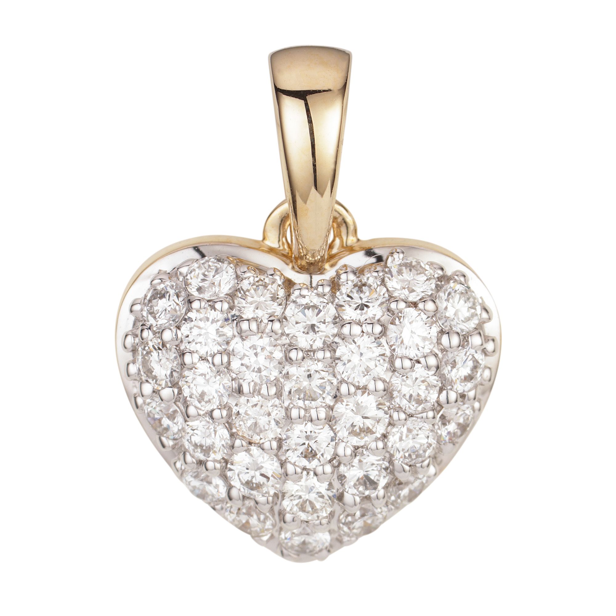 CANADIAN DIAMONDS Herz-Anhänger 31 Brillanten zus. ca. 0,30ct Gold 585