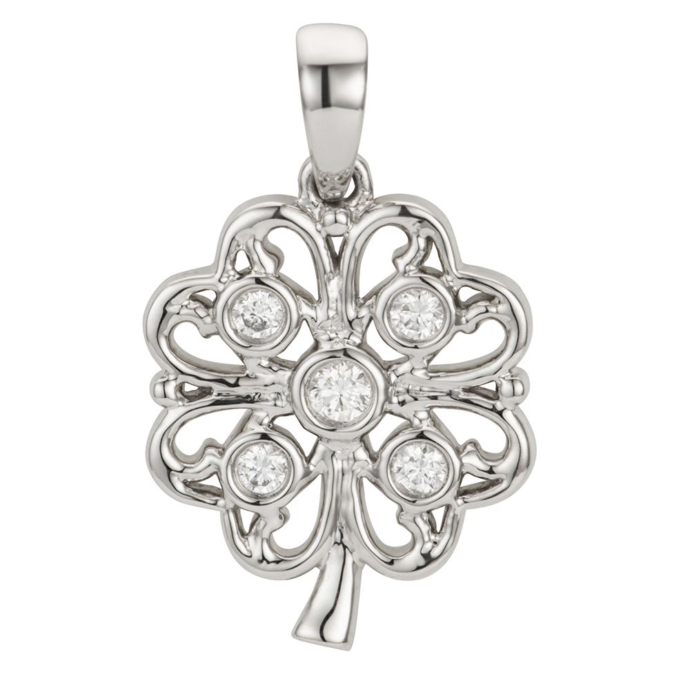 PLATINITY Anhänger 5 Brillanten zus. ca. 0,10ct Platin 950