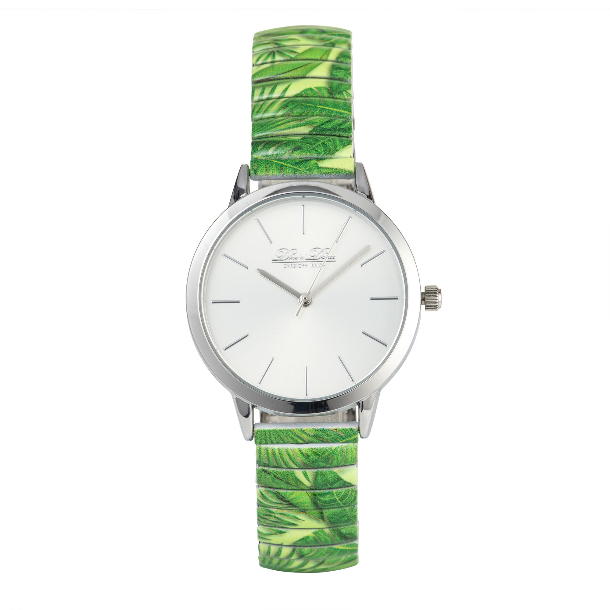  DINE 'N' Dance Damenuhr Quarzwerk flexibel Metallband