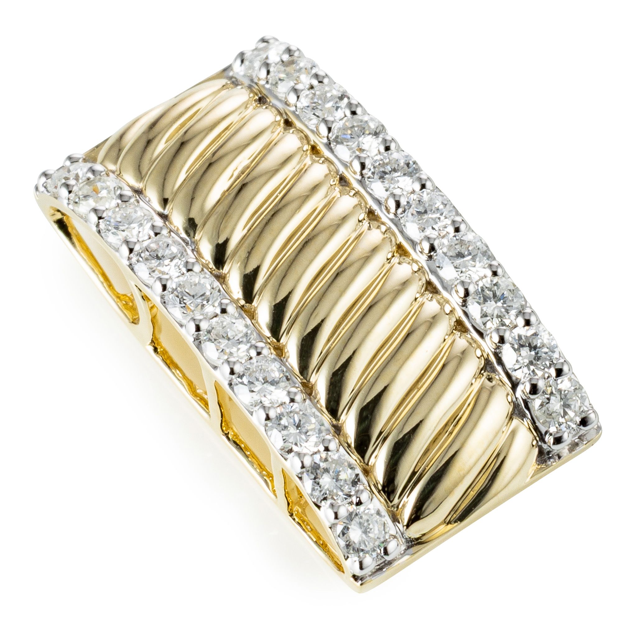 DIAMOUR Anhänger 20 Brillanten zus. ca. 0,30ct Gold 375