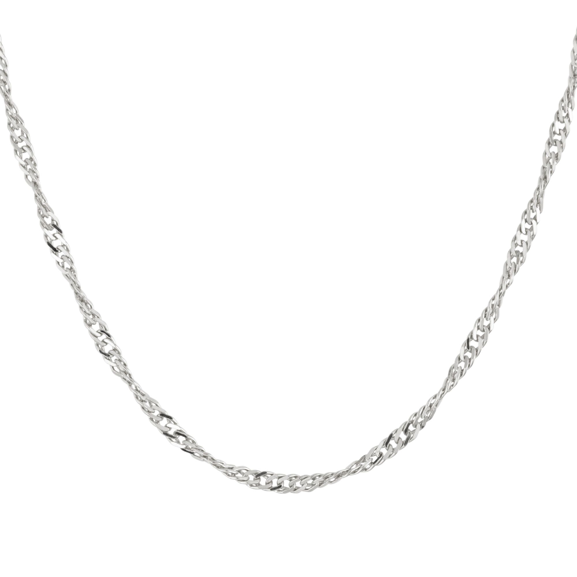 Singapurkette Länge ca. 45cm 2,7mm Silber 925