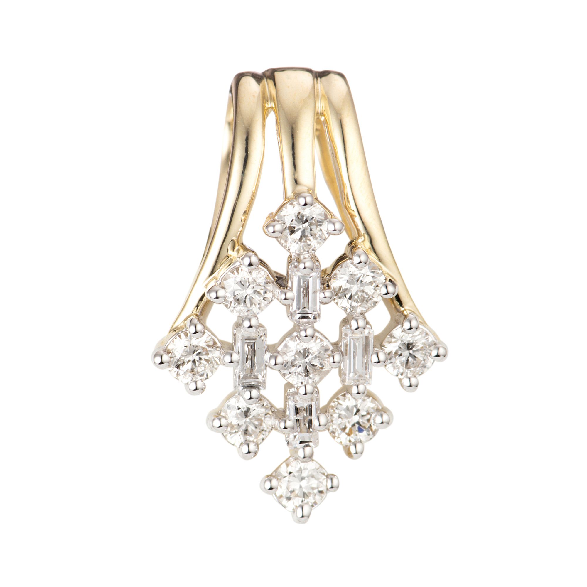 DIAMOUR Anhänger 13 Diamanten zus. ca. 0,30ct Gold 375