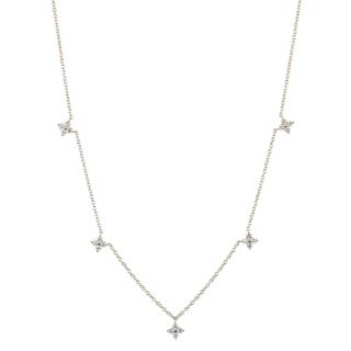 PLATINITY Collier 50cm 20 Brillanten zus. ca. 0,50ct Platin 950