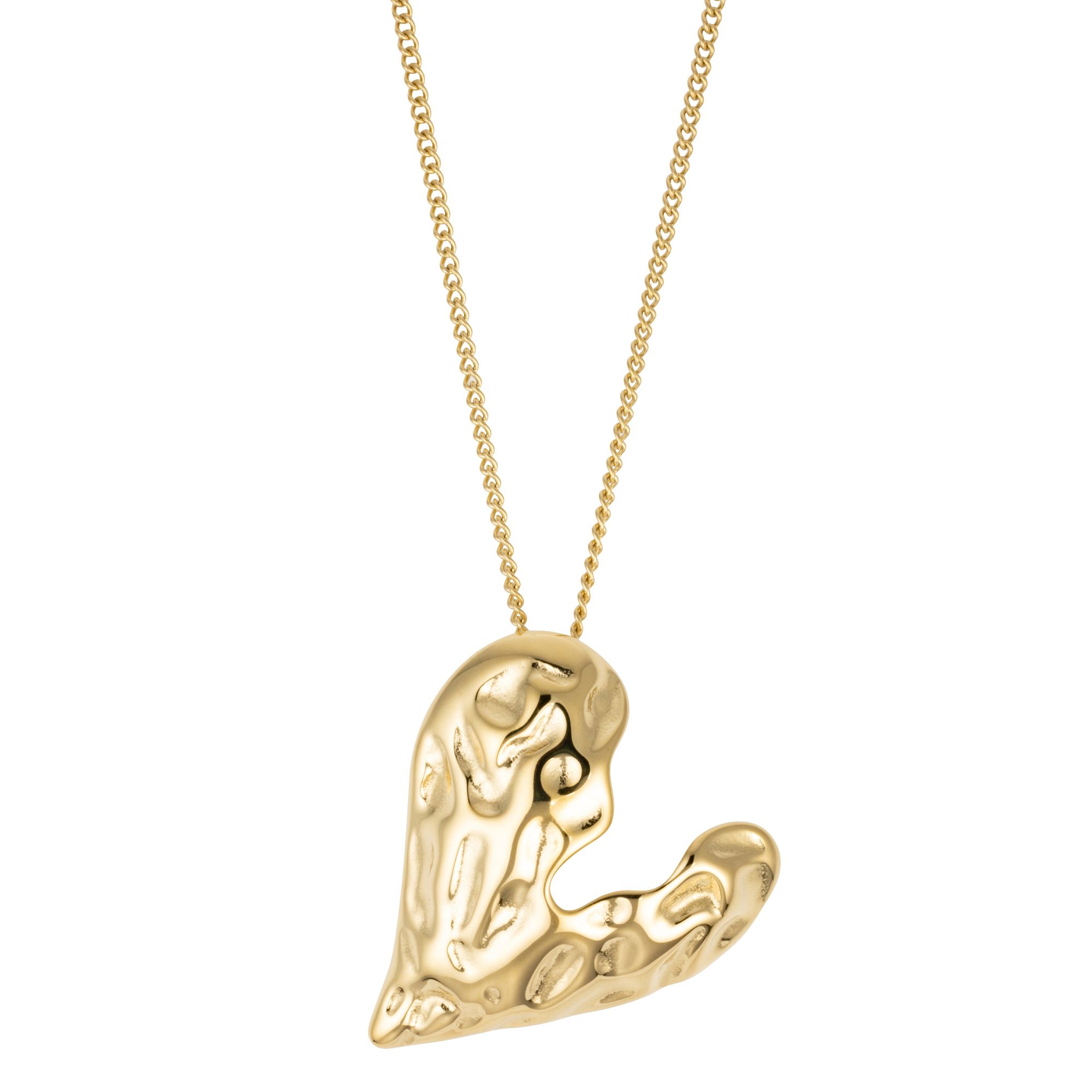 STEFFEN SCHRAUT Herz-Collier Länge ca. 65+5cm poliert Edelstahl