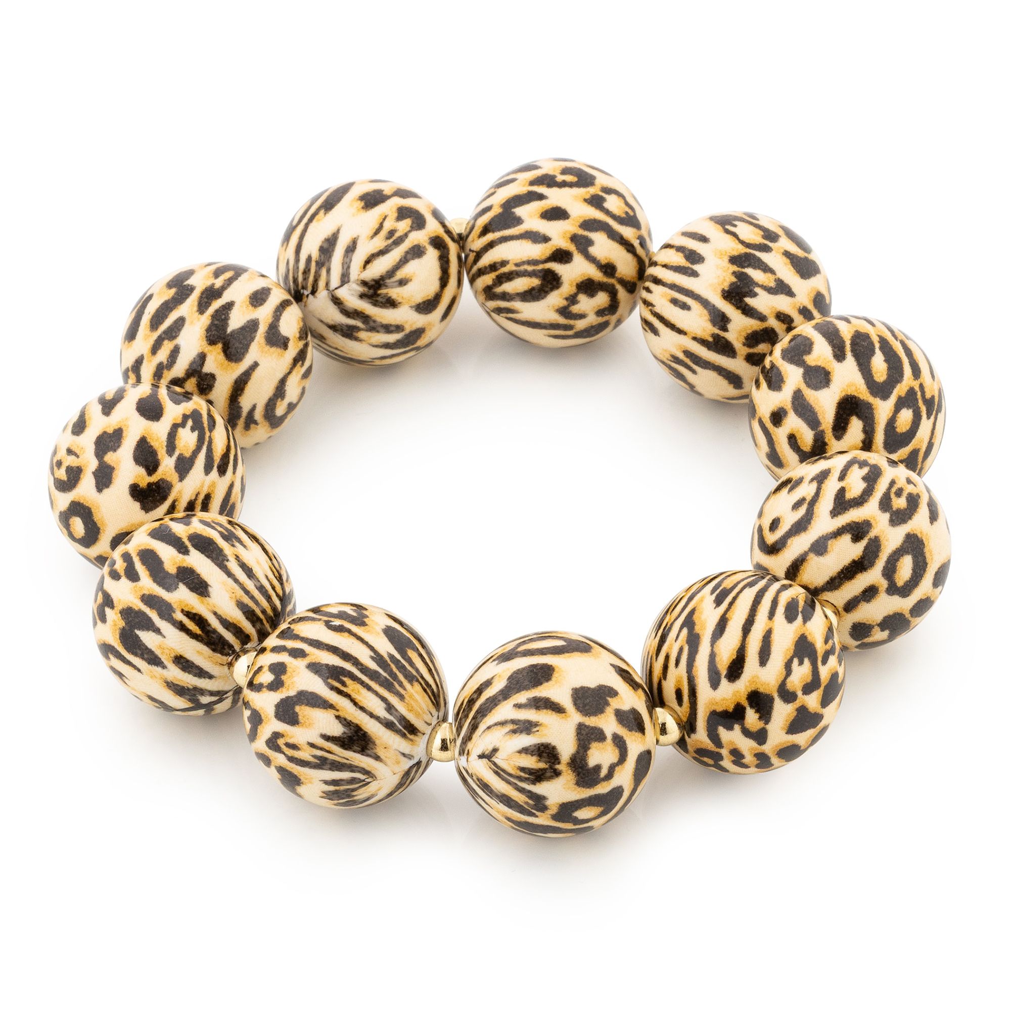 DINE 'N' Dance Armband flexibel Leo-Optik Modeschmuck