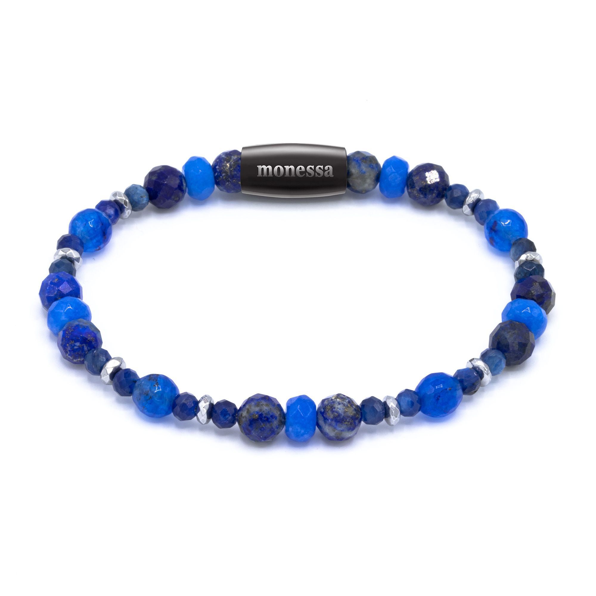 MONESSA Armband Edelsteine Nuggets Magnetverschluss