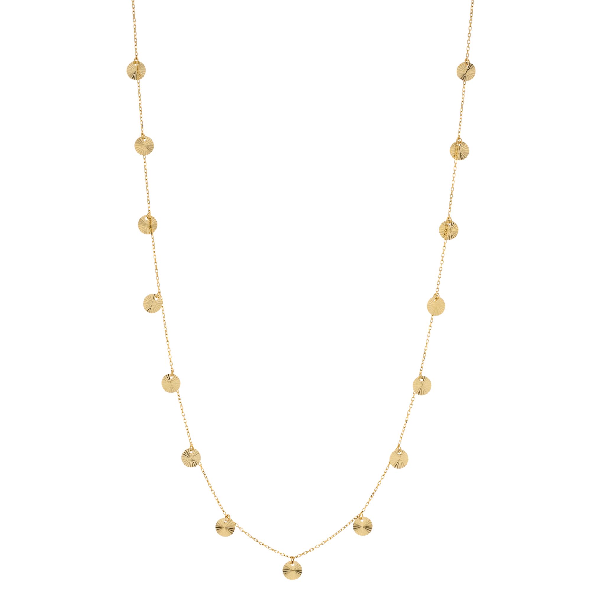 GOLDRAUSCH Plättchen-Kette diamantiert mind. 2,0g Gold 585