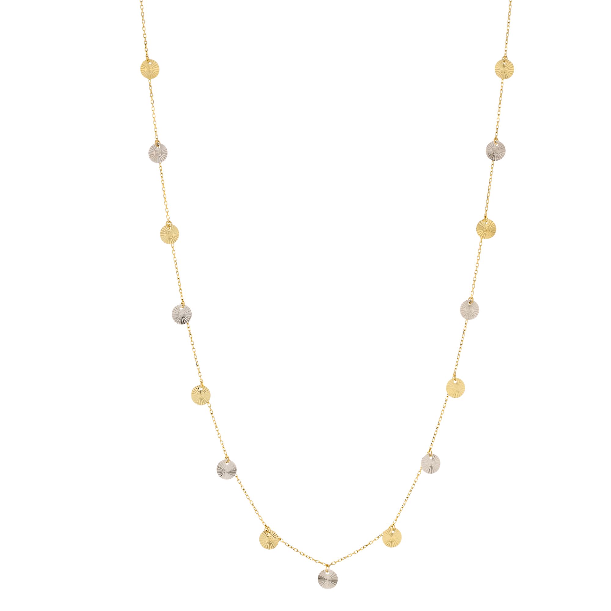 GOLDRAUSCH Plättchen-Kette diamantiert mind. 2,0g Gold 585