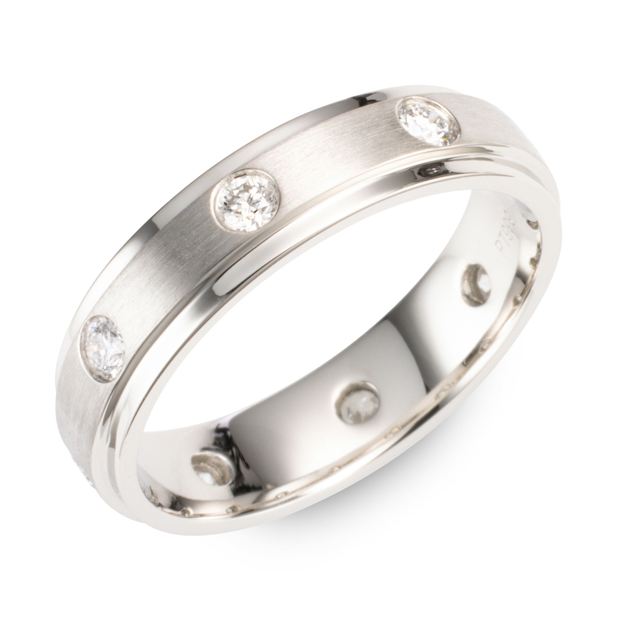PLATINITY Eternity-Ring 8 Brillanten zus. ca.0,40ct Platin 999