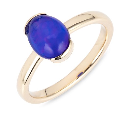 ROYELLE beh. Opal Ring ca. 0,80ct Gold 375