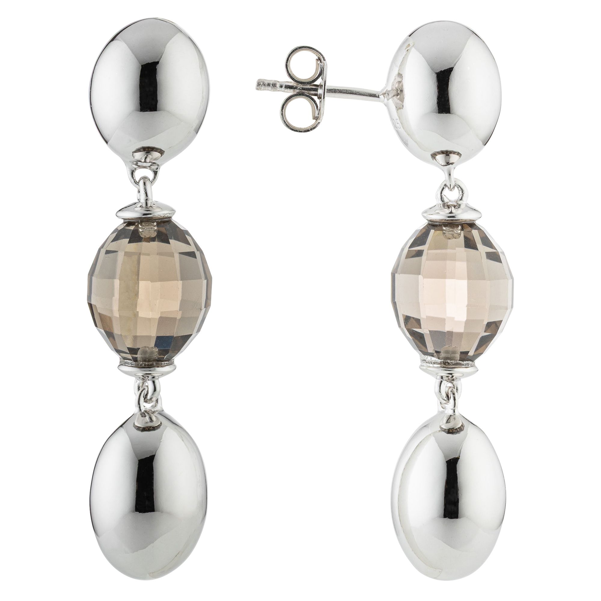 THOMAS & SOHN Edelsteine ca.13,00ct Ohrhänger facettiert Silber 925