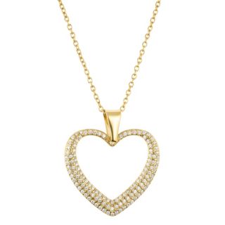 DIAMONIQUE® Anhänger mit Kette mind.= 0,48ct Brillantschliff Edelstahl