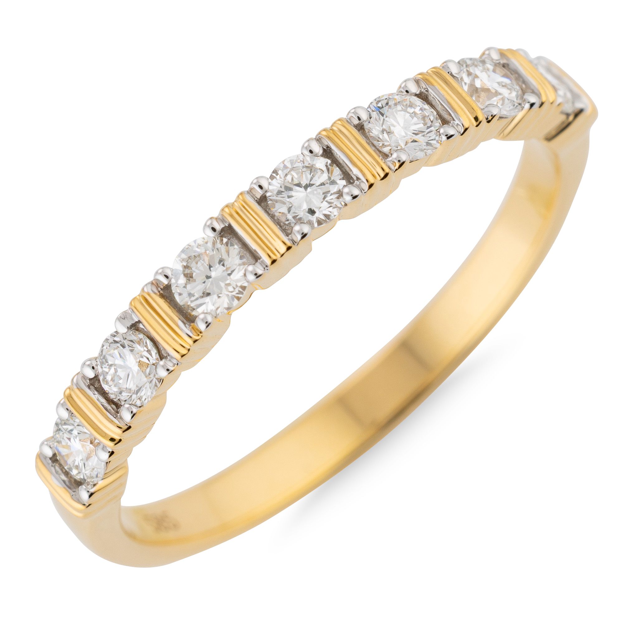 DIAMOUR Ring 7 Brillanten zus. ca. 0,35ct Gold 585