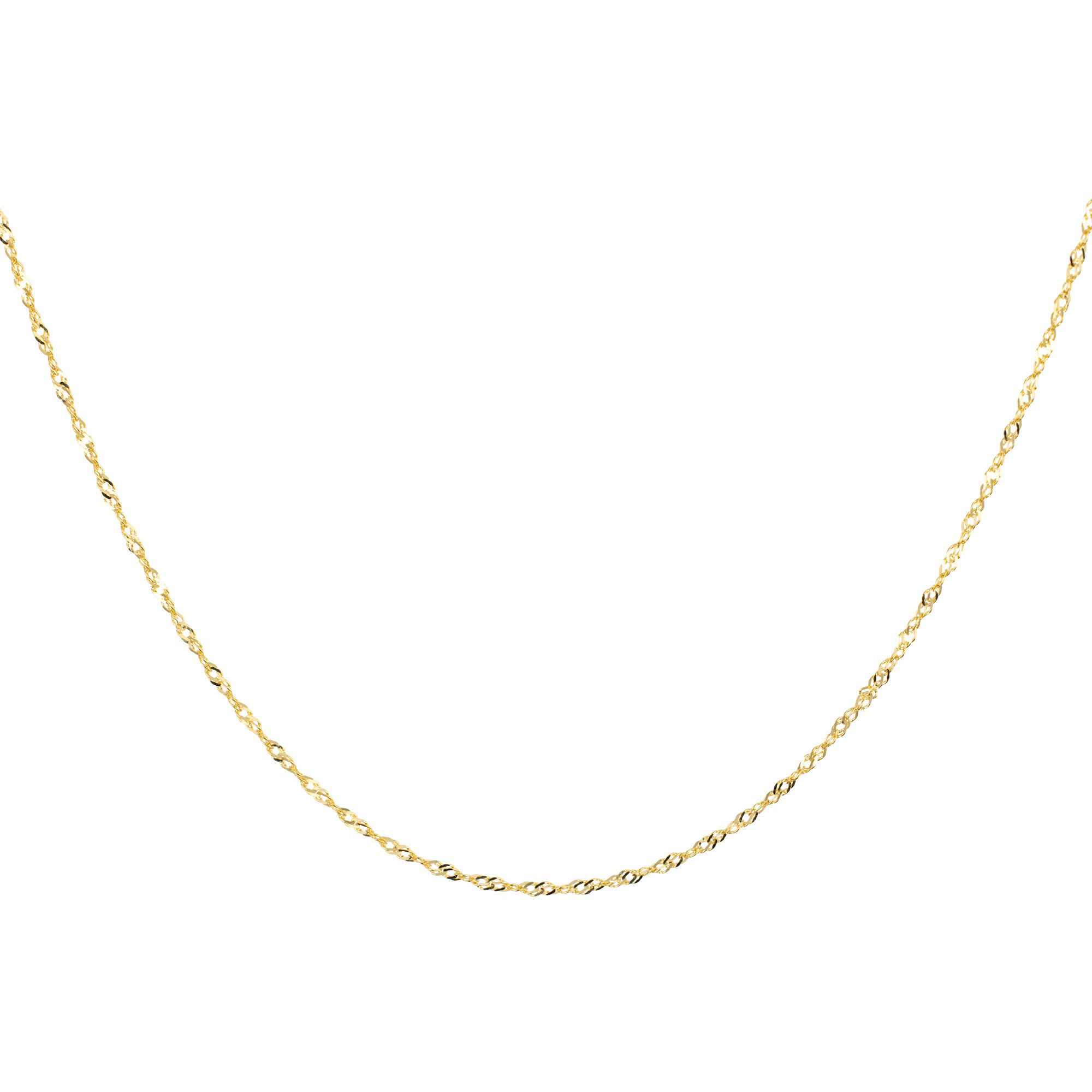 GOLDRAUSCH Singapurkette diamantiert/50cm mind. 0,8g Gold 375