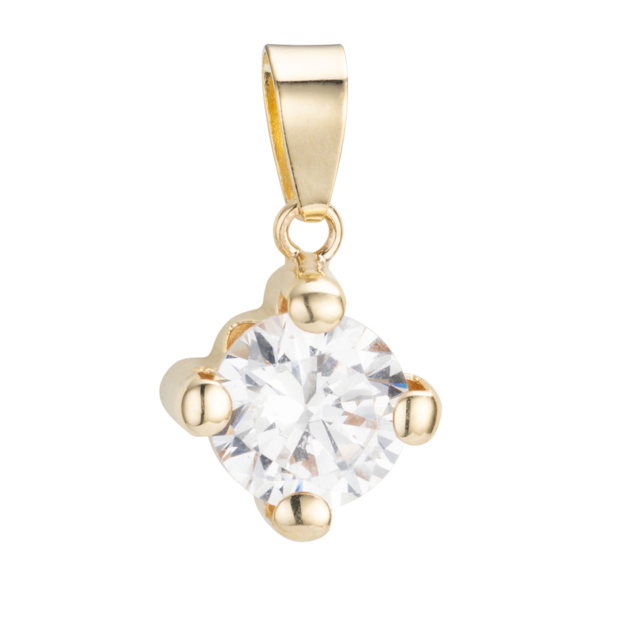 DIAMONIQUE® Anhänger mind = 0,55ct poliert Gold 375