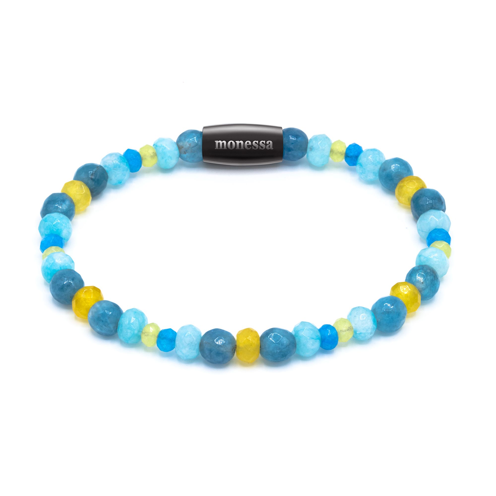 MONESSA Armband Edelsteine Nugget Magnetverschluss