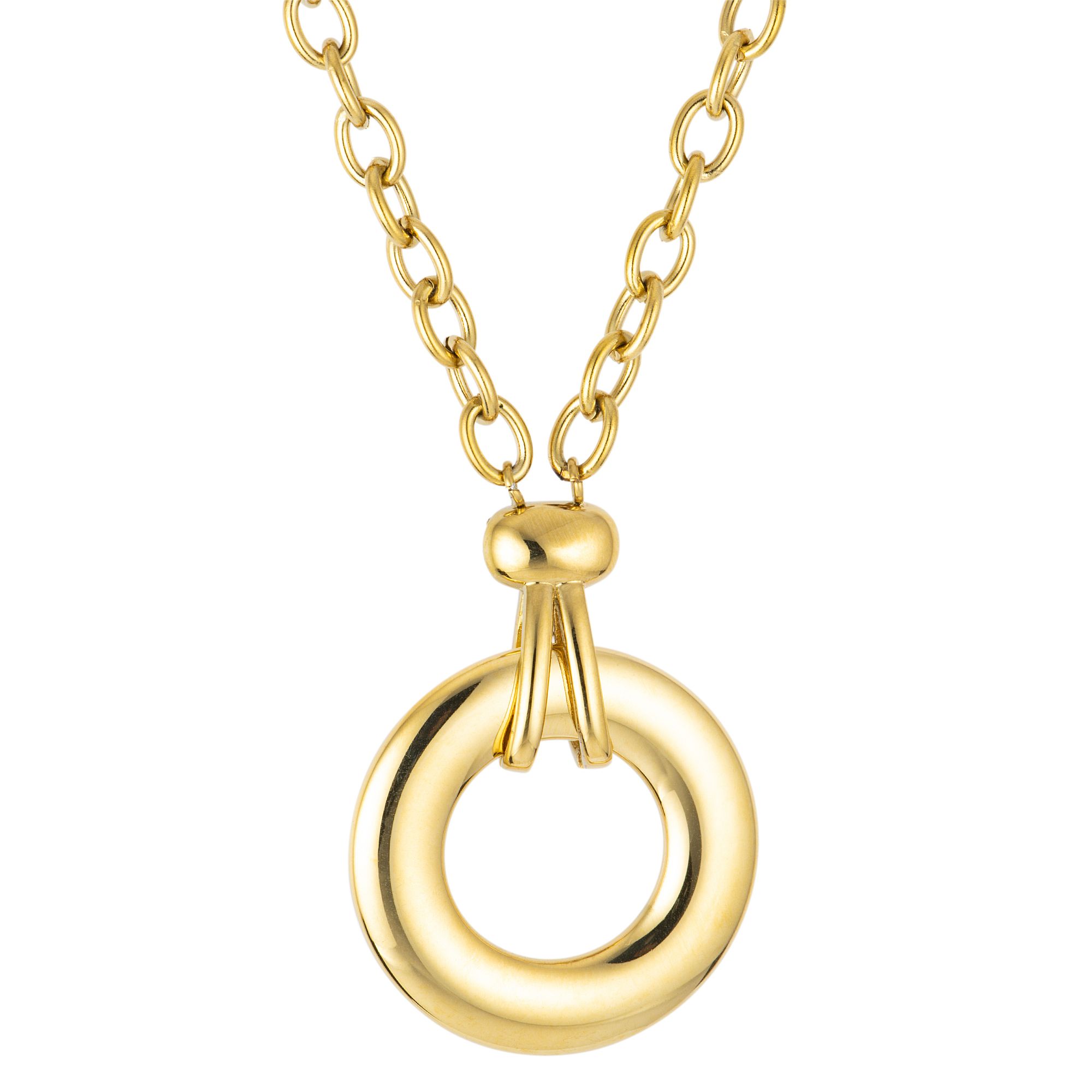 STEFFEN SCHRAUT Collier 35 Zirkonia Länge ca. 80+5cm Edelstahl