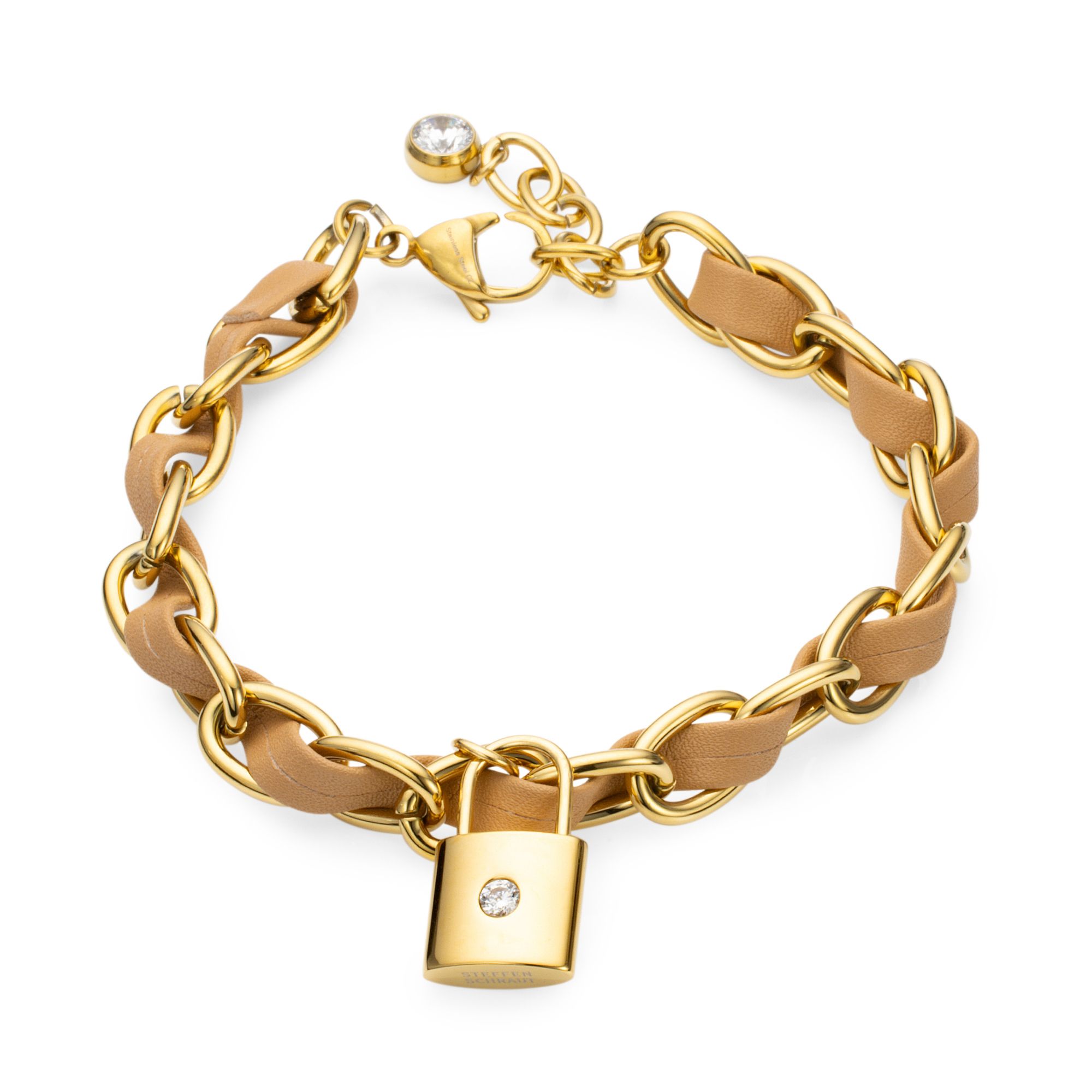 STEFFEN SCHRAUT Armband Schloss Länge 18,5+3cm Edelstahl