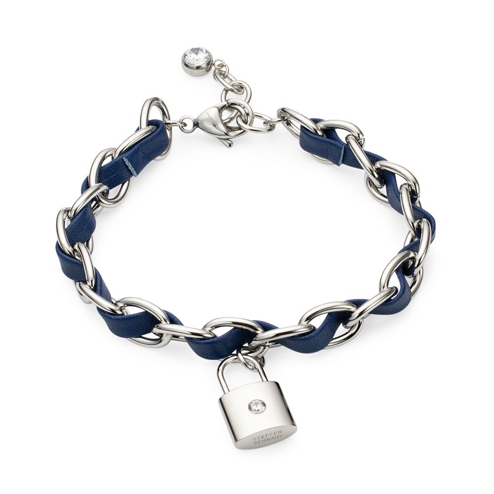 STEFFEN SCHRAUT Armband Schloss Länge 18,5+3cm Edelstahl