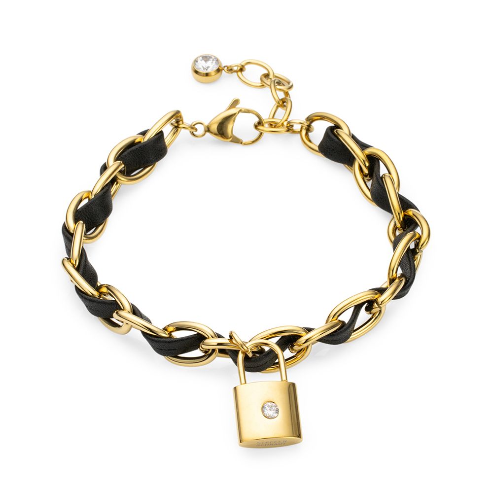 STEFFEN SCHRAUT Armband Schloss Länge 18,5+3cm Edelstahl
