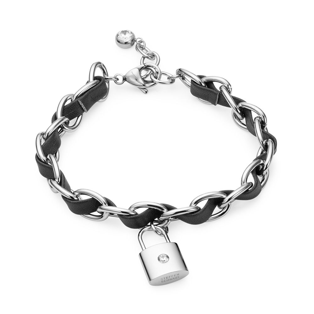 STEFFEN SCHRAUT Armband Schloss Länge 18,5+3cm Edelstahl