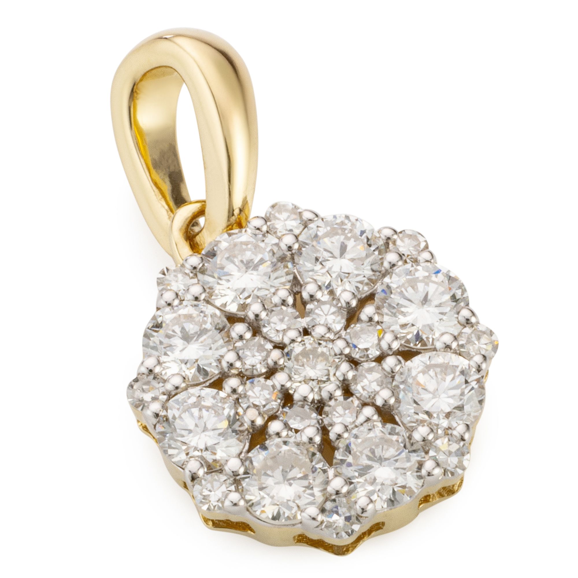 DIAMOUR Anhänger 25 Diamanten zus. ca. 0,50ct Gold 585