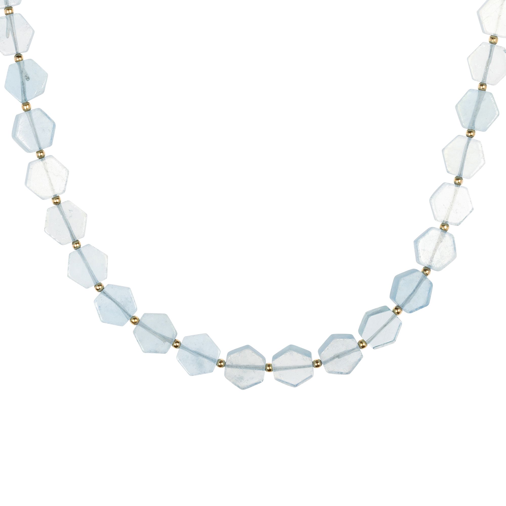 ROYELLE Aquamarin Collier zus. ca. 50,00ct Silber 925