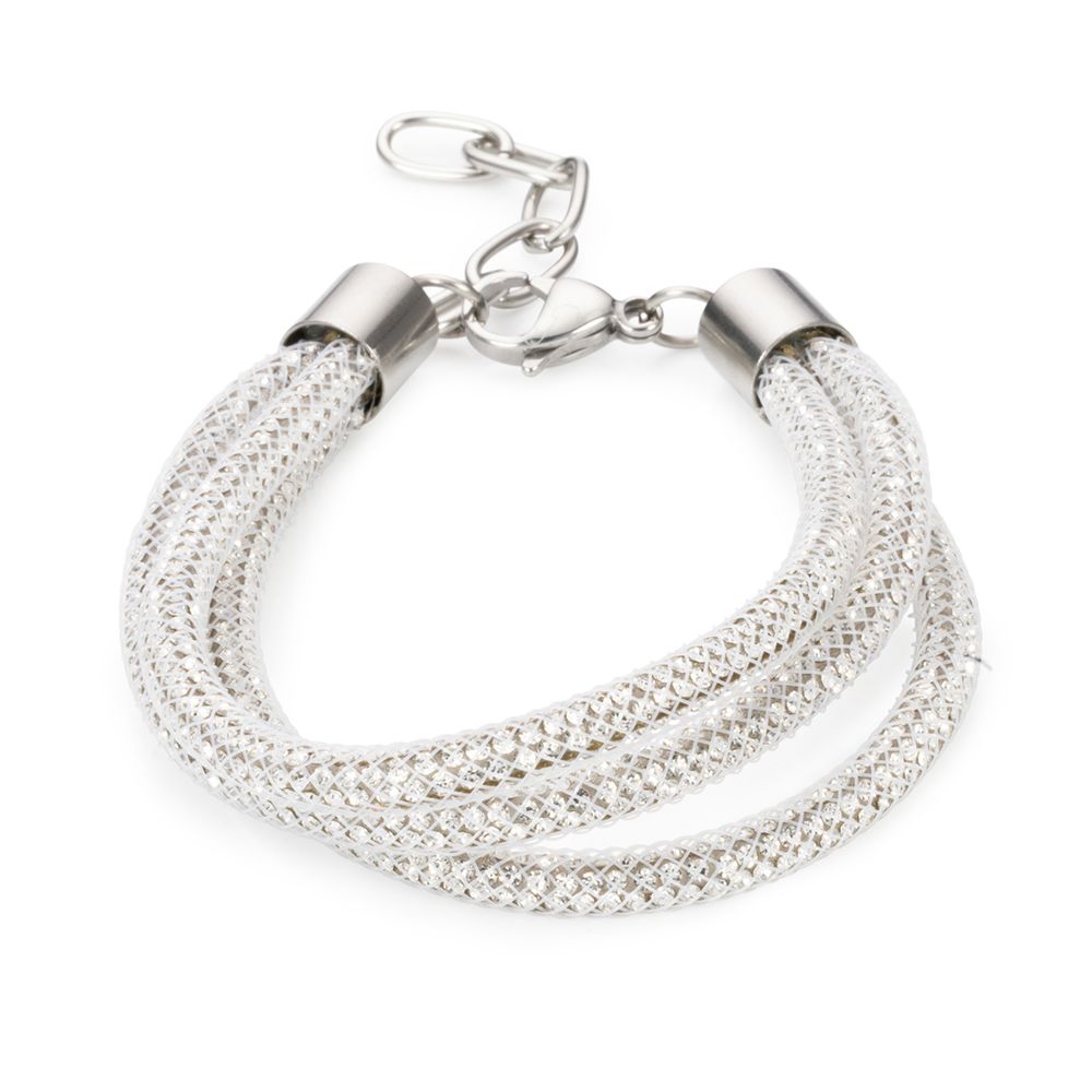 DINE 'N' Dance 3rhg Armband Glitzer Länge 17,5+4cm Modeschmuck