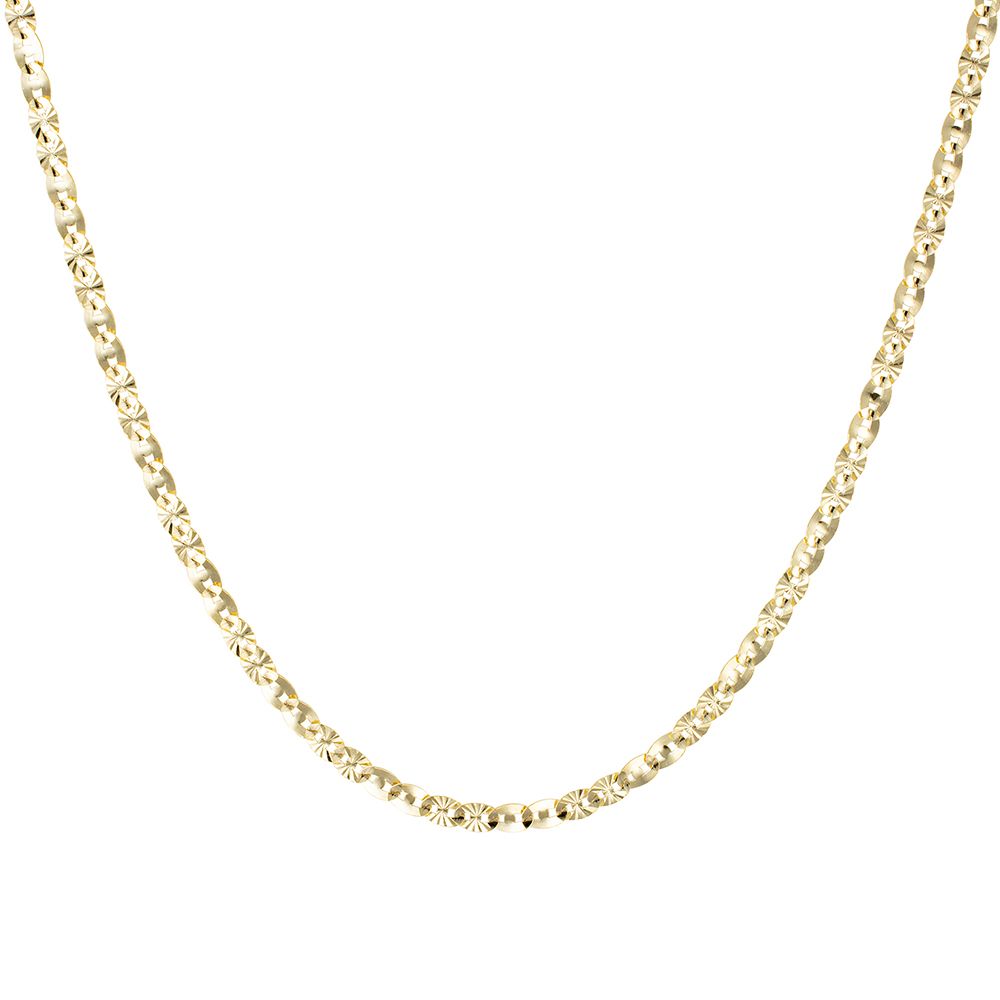 GOLDRAUSCH Halskette diamantiert/poliert mind. 2,7g Gold 375