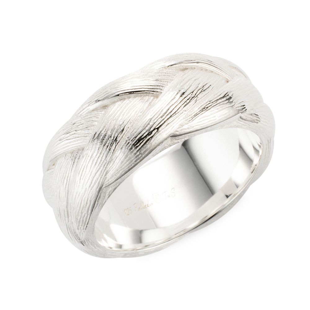 THOMAS & SOHN Ring strukturiert mind. 8,8g Silber Palladio