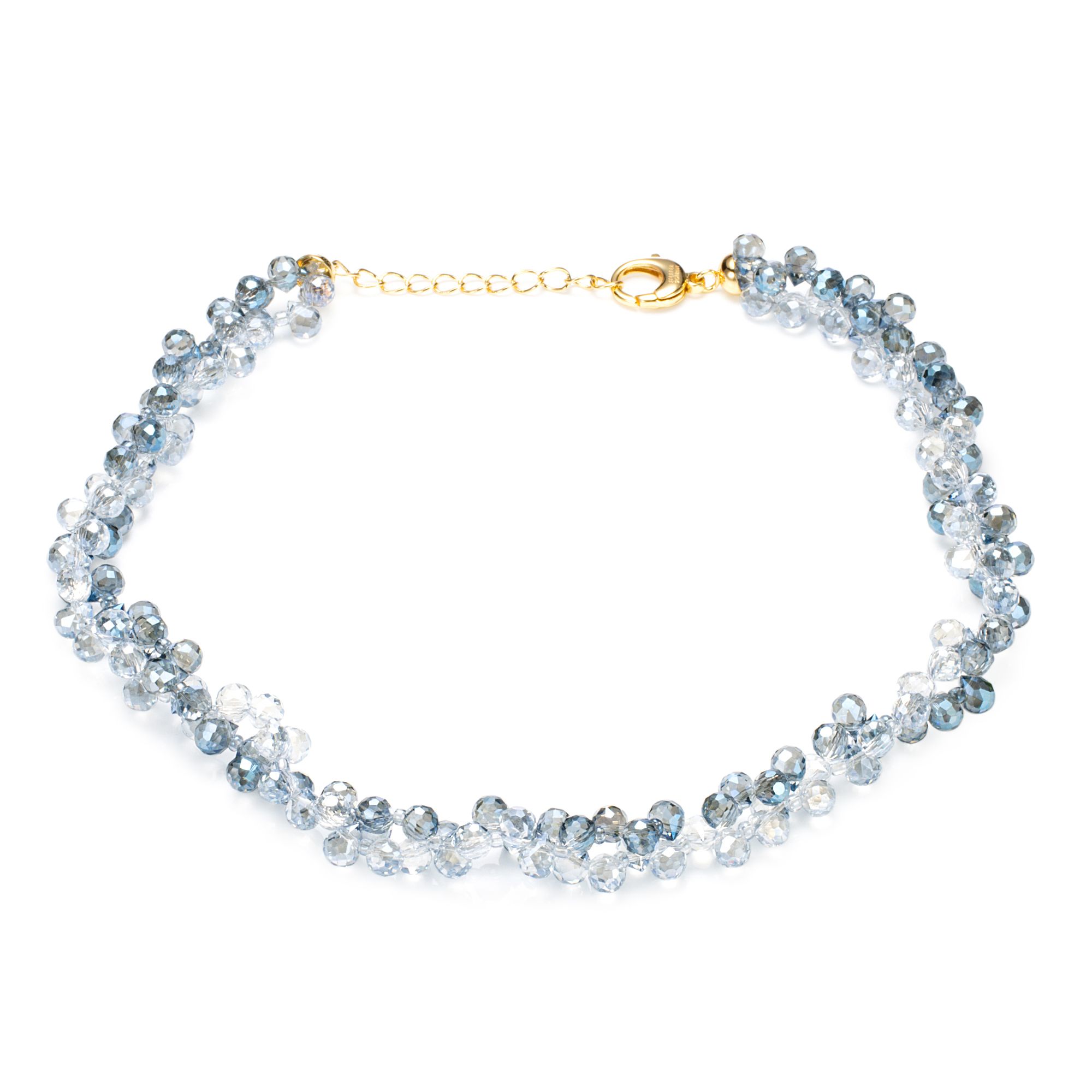 STEFFEN SCHRAUT Collier Glasperlen Länge ca. 45+5cm Modeschmuck