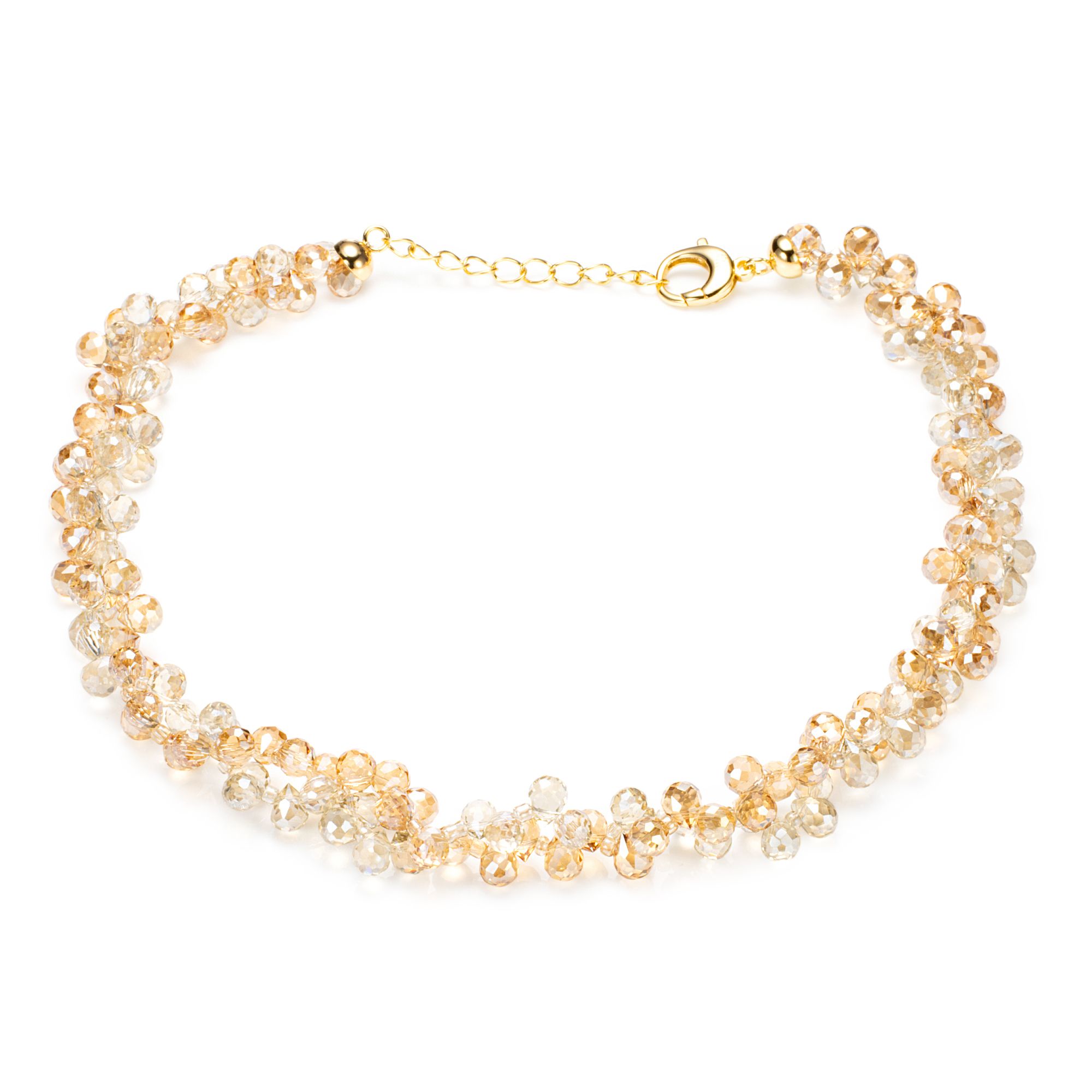 STEFFEN SCHRAUT Collier Glasperlen Länge ca. 45+5cm Modeschmuck